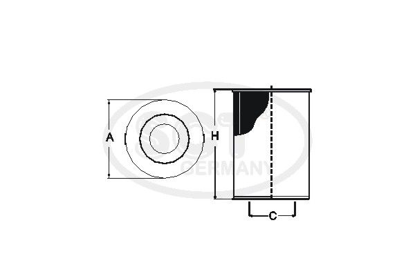 SCT GERMANY kuro filtras SC 7053 P